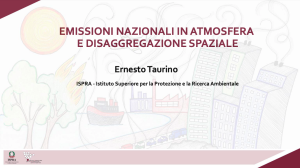 Copertina - Emissioni nazionali in atmosfera e disaggregazione spaziale - Anno 2022