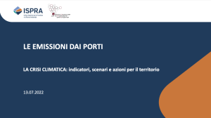 Copertina - Le emissioni dai porti